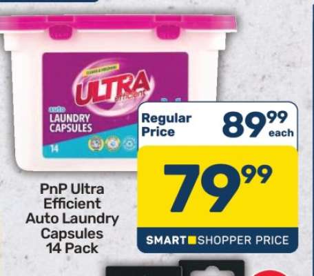 PnP Ultra Efficient Auto Laundry Capsules 14 Pack