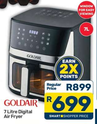 Goldair 7 Litre Digital Air Fryer