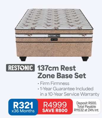 Restonic 137cm Rest Zone Base Set