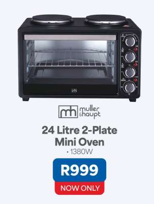 24 Litre 2-Plate Mini Oven