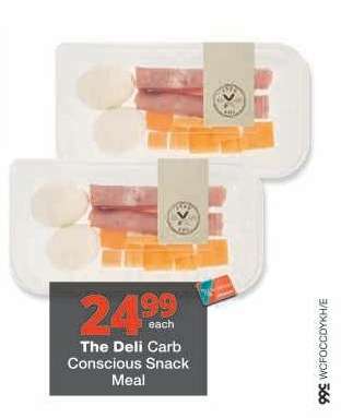 The Deli Carb Conscious Snack Meal