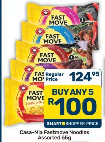 Casa-Mia Fastmove Noodles Assorted 65g