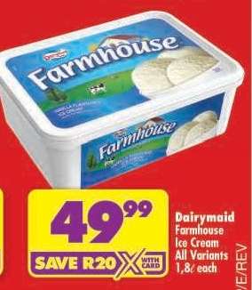 DAIRYMAID FARMHOUSE ICE CREAM