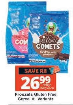 Froozels Gluten Free Cereal All Variants