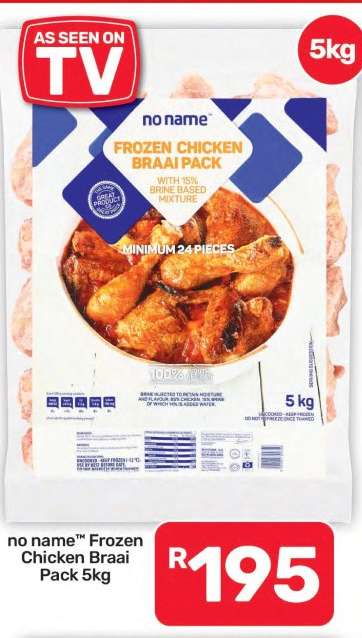 no name™ Frozen Chicken Braai Pack 5kg
