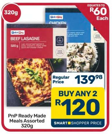 PnP Ready Made Meals Assorted 320g