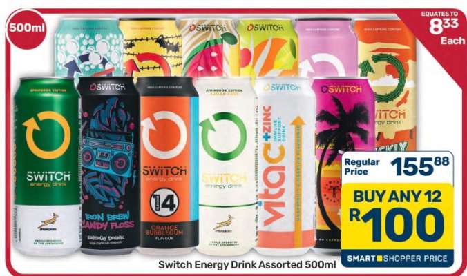 Switch Energy Drink Assorted 500ml