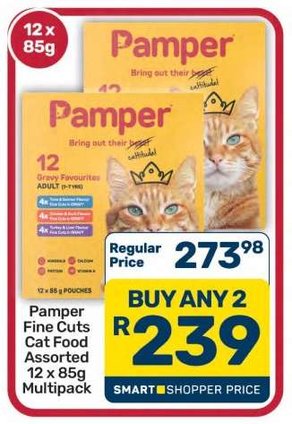 Pamper Fine Cuts Cat Food Assorted 12 x 85g Multipack