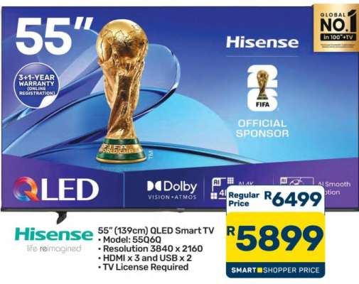 Hisense 55" (139cm) QLED Smart TV