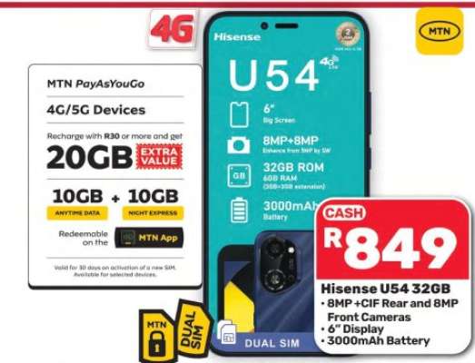 Hisense U54 32GB