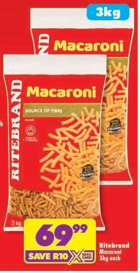Ritebrand Macaroni 3kg