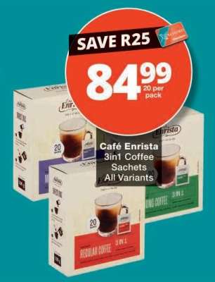 Café Enrista 3in1 Coffee Sachets