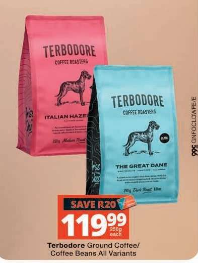 Terbodore Ground Coffee/Coffee Beans All Variants