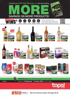 TOPS at SPAR - Zio Liquor Specials