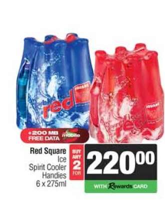 Red Square Ice Spirit Cooler Handies 6 x 275ml