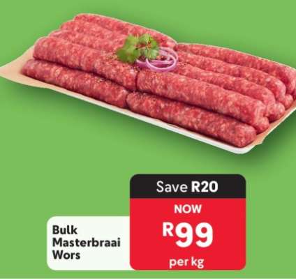 Bulk Masterbraai Wors