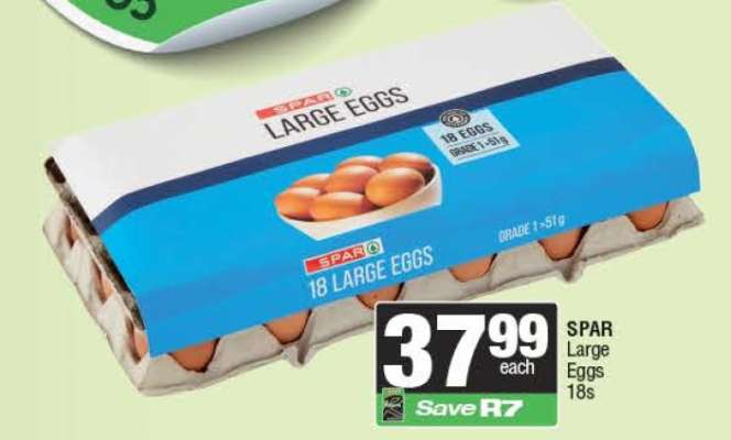 SPAR Large Eggs 18s