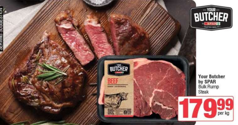 Your Butcher by SPAR Bulk Rump Steak