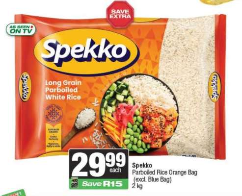 Spekko Parboiled Rice Orange Bag