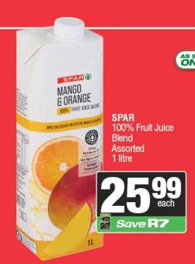 SPAR 100% Fruit Juice Blend