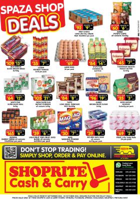 Shoprite - Cash & Carry Spaza Shop Deals Gauteng