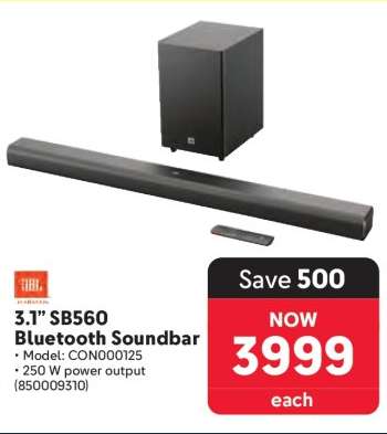 3.1” SB560 Bluetooth Soundbar