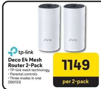 Deco E4 Mesh Router 2-Pack