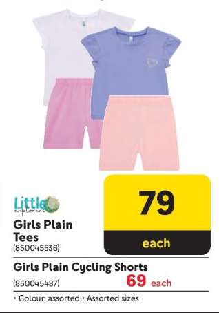 Girls Plain Tees