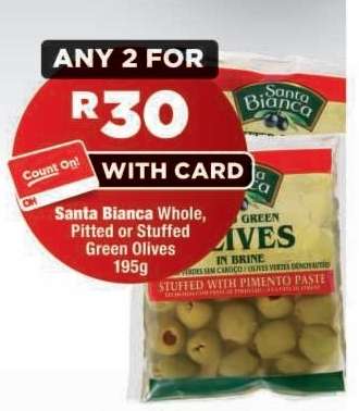 Santa Bianca Whole, Pitted or Stuffed Green Olives
