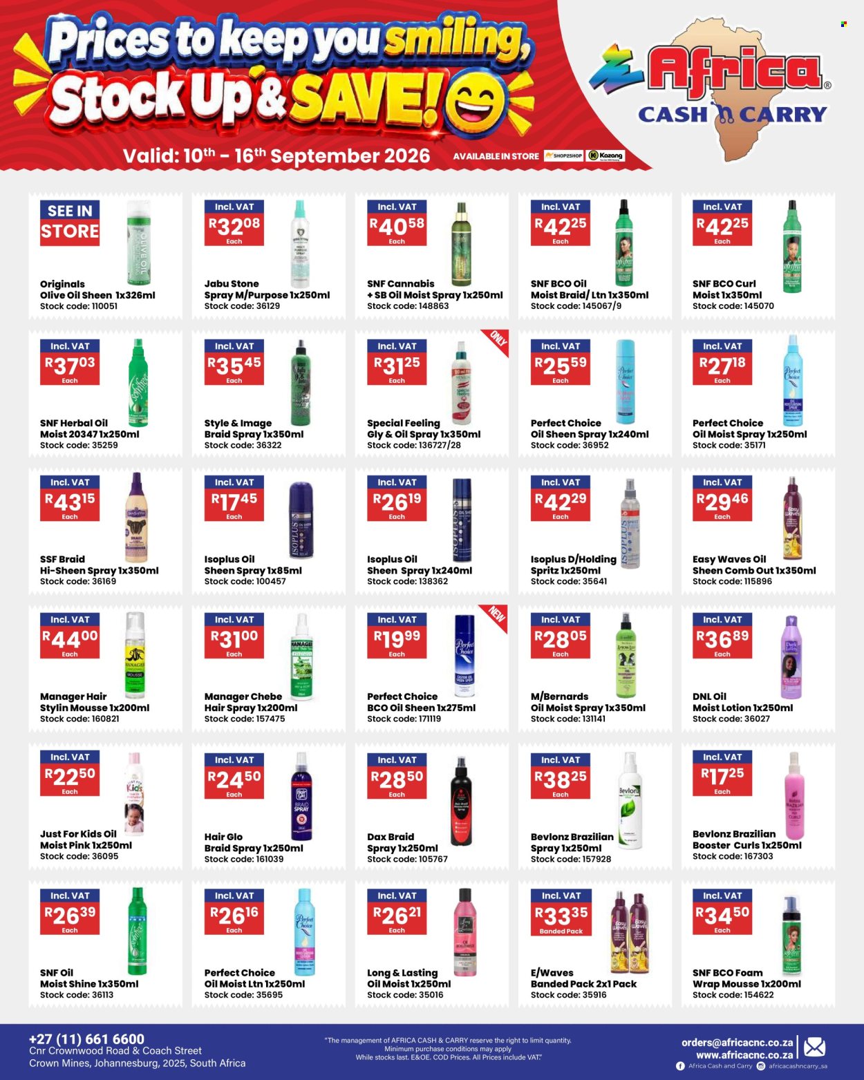 Africa Cash & Carry specials - 09.10.2026 - 09.16.2026. Page 1