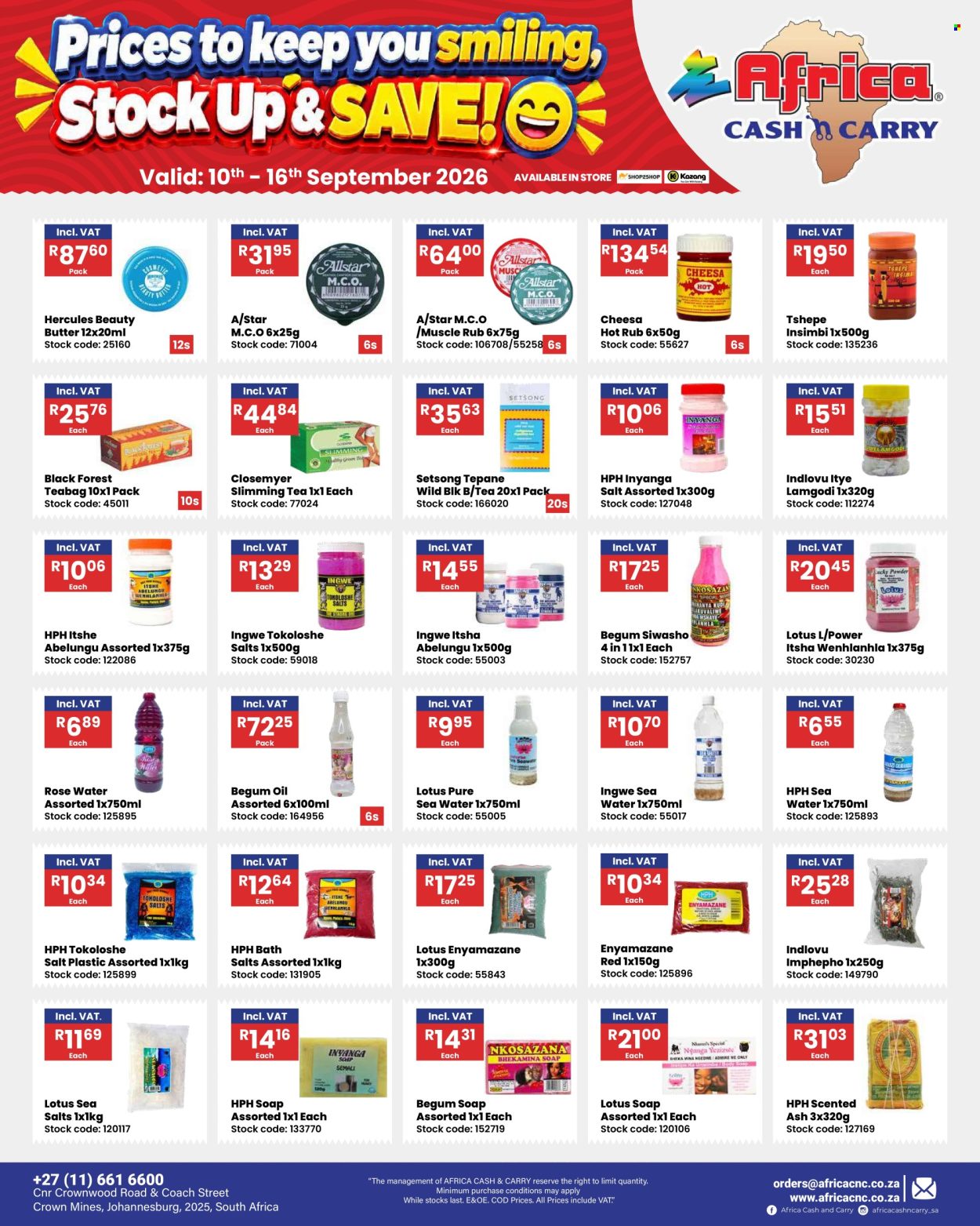Africa Cash & Carry specials - 09.10.2026 - 09.16.2026. Page 21