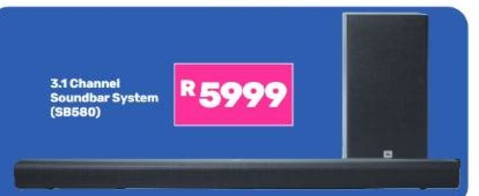 3.1 Channel Soundbar System (SB580)