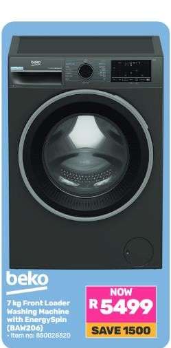 beko 7 kg Front Loader Washing Machine with EnergySpin (BAW206)