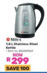Milex 1.8 L Stainless Steel Kettle