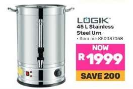 LOGIK 45 L Stainless Steel Urn