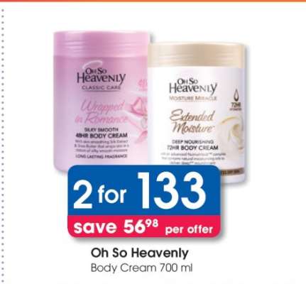 Oh So Heavenly Body Cream 700 ml