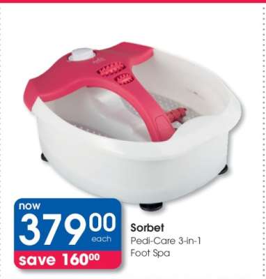 Sorbet Pedi-Care 3-in-1 Foot Spa