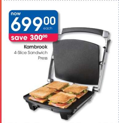 Kambrook 4-Slice Sandwich Press
