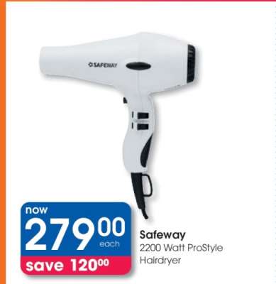 Safeway 2200 Watt ProStyle Hairdryer