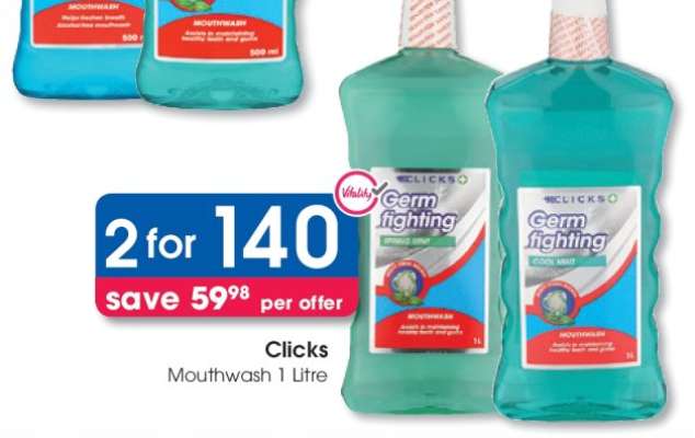 Clicks Mouthwash 1 Litre