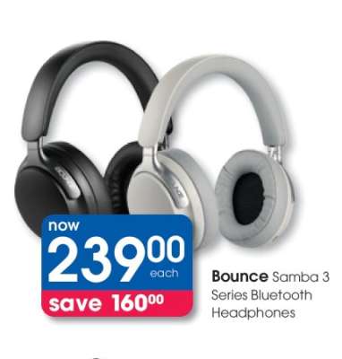 Bounce Samba 3 Series Bluetooth Headphones