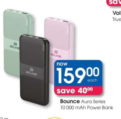 Bounce Aura Series 10 000 mAh Power Bank