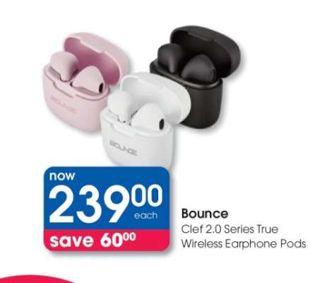 Bounce Clef 2.0 Series True Wireless Earphone Pods