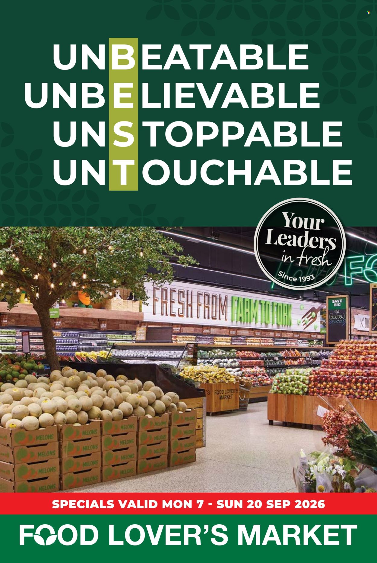 Food Lover's Market specials - 09.07.2026 - 09.20.2026. Page 1