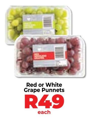Red or White Grape Punnets