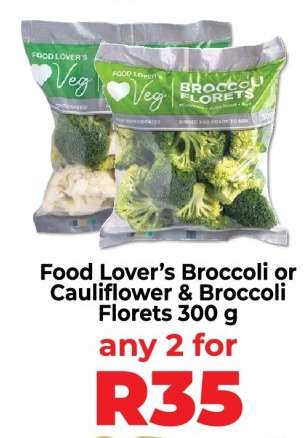 Food Lover’s Broccoli or Cauliflower & Broccoli Florets 300 g