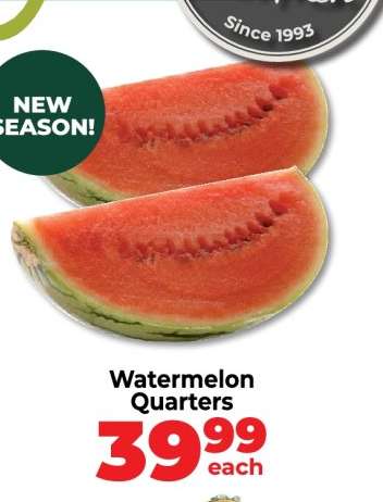 Watermelon Quarters