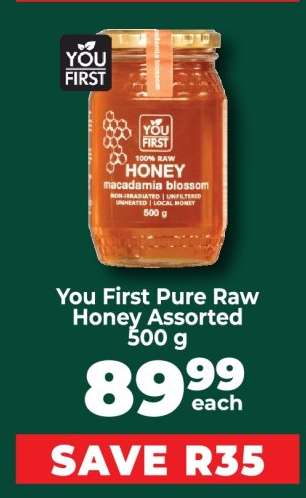 You First Pure Raw Honey Assorted 500 g