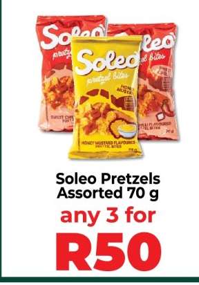 Soleo Pretzels Assorted 70 g