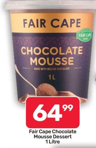 Fair Cape Chocolate Mousse Dessert 1 Litre